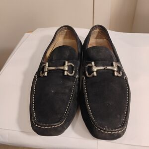 Salvatore Ferragamo Parigi blue Driving  loafers 9D